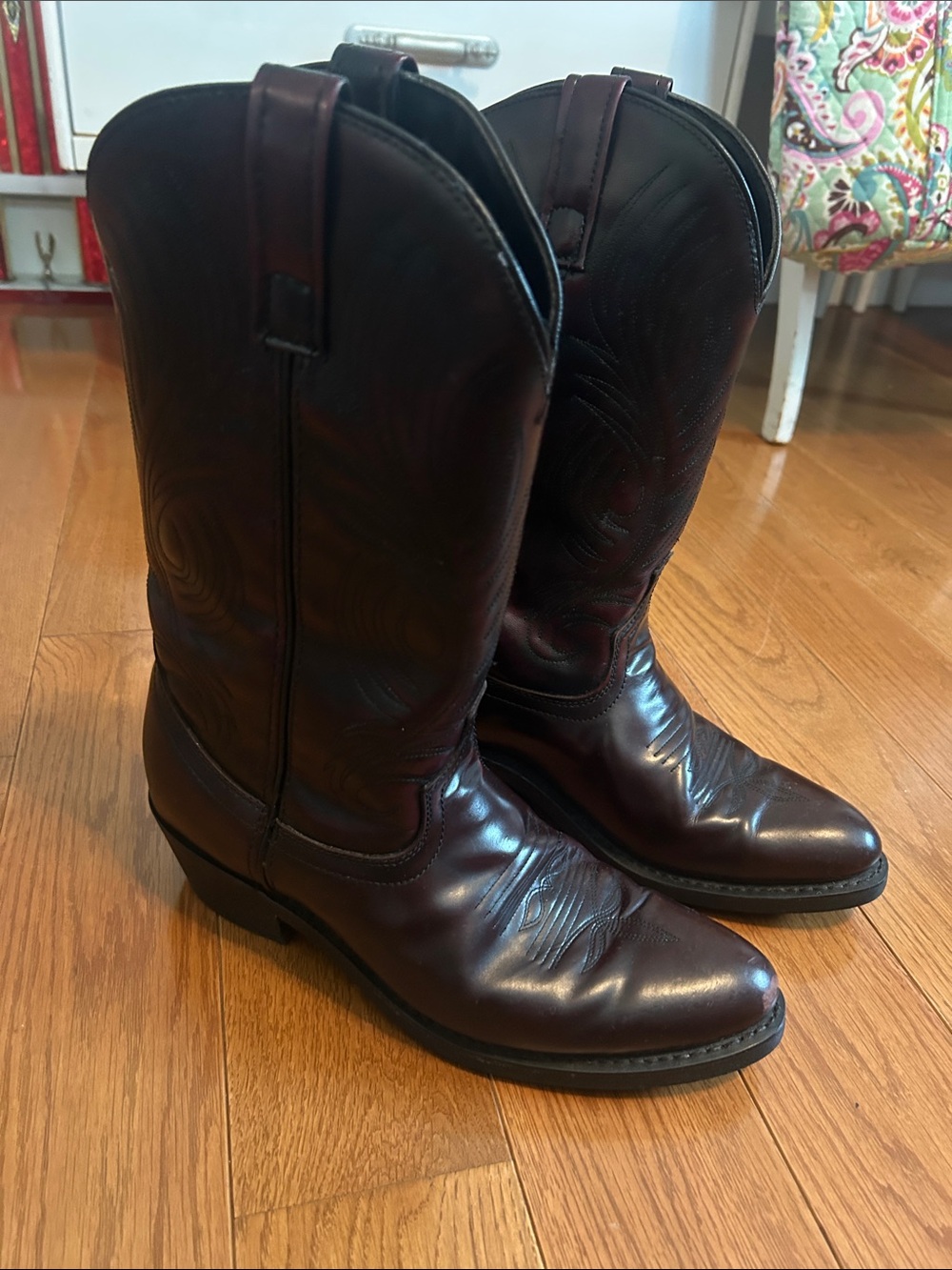 Classic Men's Western Cowboy Boots - Dark Brown